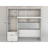 Guarda Roupa com Cabeceira Casal Cancun J&A Móveis Branco 200x204x47 - 7