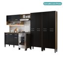 Ver imagem 3 de Armário de Cozinha Compacta Arizona Fusion One Carraro Carvalho com Preto