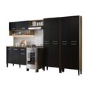 Ver imagem 2 de Armário de Cozinha Compacta Arizona Fusion One Carraro Carvalho com Preto