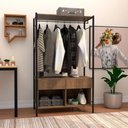 Ver imagem 1 de Guarda Roupa 90cm 2 Gavetas Paris Light Demolição/Preto