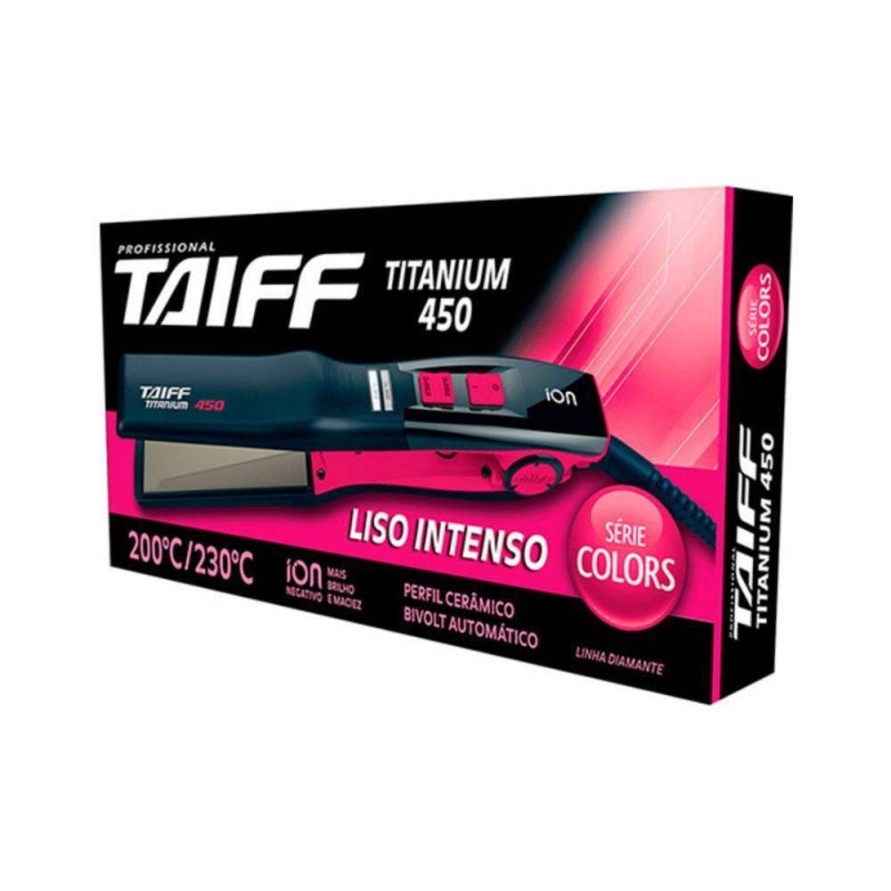 Chapa Taiff Titanium Colors Sistema Dual Transmission 58-62w Pink Bivolt - 2