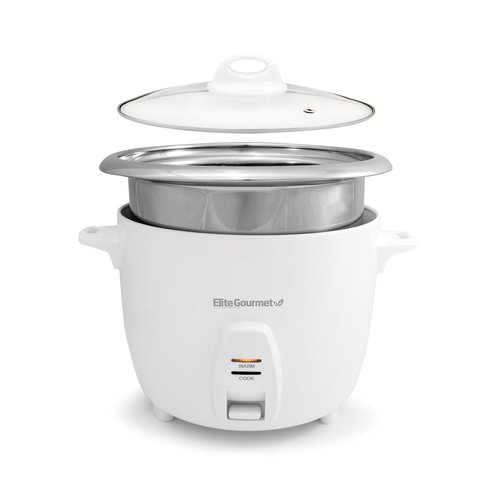 Elite Gourmet Panela de Arroz 20 Xícaras com Panela Inox e Função Aquecer