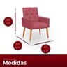Poltrona para Sala Reforçada Confortável Íris Suede Ads Decor Poltrona Cadeira Sala Quarto Decorativ - 6