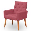 Ver imagem 1 de Poltrona para Sala Reforçada Confortável Íris Suede Ads Decor Poltrona Cadeira Sala Quarto Decorativ