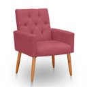 Ver imagem 5 de Poltrona para Sala Reforçada Confortável Íris Suede Ads Decor Poltrona Cadeira Sala Quarto Decorativ