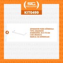 Ver imagem 2 de KIT - 4 aparador aramado em u 30x73cm Branco - Sa Gondolas