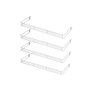 KIT - 4 aparador aramado em u 30x73cm Branco - Sa Gondolas - 1