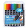Kit Caneta Marcadora Aquarelável Dual Brush 12 Cores com Blender - Cis - 3
