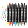 Kit Caneta Marcadora Aquarelável Dual Brush 12 Cores com Blender - Cis - 1
