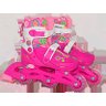 Patins Infantil Roller Feminino Capacete Acessórios 32 - 35 - 1