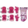 Kit Patins Infantil com Led 4 Rodas In-Line Capacete e acessórios Feminino 36-39 Rosa - 4