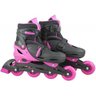 Kit Patins Infantil com Led 4 Rodas In-Line Capacete e acessórios Feminino 36-39 Rosa - 1