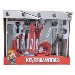 Kit ferramentas infantil completo de brinquedo com Martelo - 2