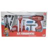 Kit ferramentas infantil completo de brinquedo com Furadeira com chave - 2