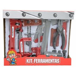 Kit ferramentas infantil completo de brinquedo com Machado - 2