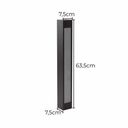 Poste Balizador de Jardim Externo Marrom P/ Tubular T8 Starlumen St2946 - 2