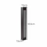 Poste Balizador de Jardim Externo Marrom P/ Tubular T8 Starlumen St2946 - 2