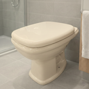 Ver imagem 2 de Assento Tampa para Vaso Sanitário Almofadado Compatível Fit Bege Durín