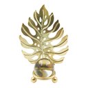 Ver imagem 3 de Folha Dourado com Esfera Decorativa 10cm em Metal Decoração:01