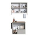 Ver imagem 6 de Conjunto para Banheiro Gabinete 60cm com Toalheiro Mel/arenas Cj8050
