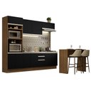 Ver imagem 3 de Armário de Cozinha Completa 315cm Rustic/Preto Glamy Madesa 02