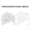 Ver imagem 4 de Guarda-roupa Casal Conjulgado 7 Portas e 5 Gavetas Imola