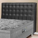 Ver imagem 2 de Cabeceira Casal Dama 140cm para Box 138cm Estofada Tecido PVC Simbal
