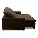 Ver imagem 5 de Sofa Retratil Reclinavel 2 Lugares 1,90m Atlantis Veludo Marrom Lansofbr Lansof Brasil