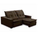 Ver imagem 3 de Sofa Retratil Reclinavel 2 Lugares 1,90m Atlantis Veludo Marrom Lansofbr Lansof Brasil