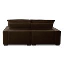 Ver imagem 6 de Sofa Retratil Reclinavel 2 Lugares 1,90m Atlantis Veludo Marrom Lansofbr Lansof Brasil