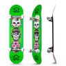 Skate Profissional Completo Skateboarding Caveira até 110kg - 1