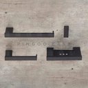 Ver imagem 7 de Acessórios Para Banheiro 5 Peças Jauru Pingoo.casa - Preto