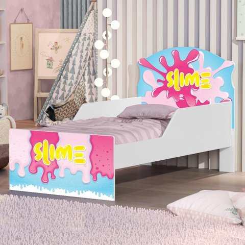Mini Cama Slime Menina com Colchão