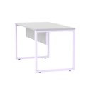 Ver imagem 7 de Escrivaninha Mesa Escritório X 150cm Industrial Cinza e Lilas