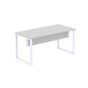 Ver imagem 3 de Escrivaninha Mesa Escritório X 150cm Industrial Cinza e Lilas