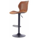 Ver imagem 1 de Banqueta Bristol Couro Ecologico Caramelo com Base Disco Ajustavel 110cm - 70778