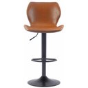 Ver imagem 2 de Banqueta Bristol Couro Ecologico Caramelo com Base Disco Ajustavel 110cm - 70778