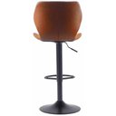 Ver imagem 3 de Banqueta Bristol Couro Ecologico Caramelo com Base Disco Ajustavel 110cm - 70778