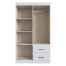 Guarda-roupas Solteiro 4 Portas e 2 Gavetas Multimóveis Cr35209 Branco - 3