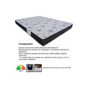 Ver imagem 4 de Conjunto Box Baú Casal: Colchão Espuma Orthoflex D20 Comfortpedic + Base Crc Suede Black(138x188)