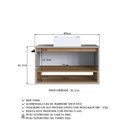 Ver mais imagens de Conjunto Banheiro Gabinete com Cuba e Espelheira Toalheiro 80cm Multimóveis Crpro-CON034 Mel/Arenas