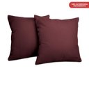 Ver imagem 5 de Kit 2 Capas de Almofadas Velusoft Vinho 45x45cm cama inbox