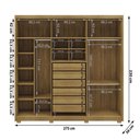 Ver imagem 2 de Guarda Roupa Casal 6 Portas 6 Gavetas Dubai Majestic - Nature