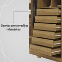 Ver imagem 7 de Guarda Roupa Casal 6 Portas 6 Gavetas Dubai Majestic - Nature