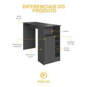 Ver imagem 3 de Bancada de Cozinha Atenas 1 Porta 140cm Chumbo Fidelita Móveis