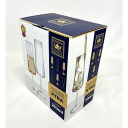 Conjunto com 6 Taças para Espumante Xtra em Cristal Ecológico 210ml - 3