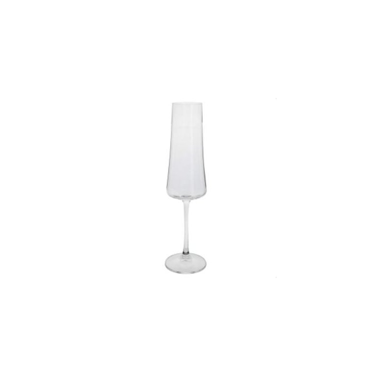 Conjunto com 6 Taças para Espumante Xtra em Cristal Ecológico 210ml