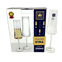 Ver imagem 2 de Conjunto com 6 Taças para Espumante Xtra em Cristal Ecológico 210ml