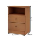 Ver imagem 4 de Mesa de Cabeceira Irlanda 2 Gavetas Freijó - Genialflex