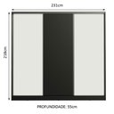 Ver imagem 5 de Guarda Roupa Casal 100% Mdf Madesa Royale 3 Portas de Correr